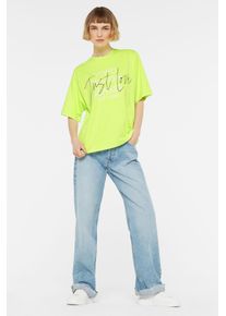 Damen Rundhalsshirtnew lime, casual, Gr. L, SENSES.THE LABEL, bedruckt, Material: 100% Baumwolle, Shirts, aus Baumwolle