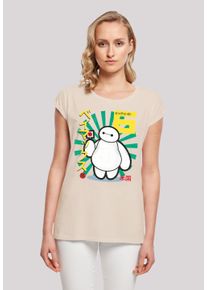 F4NT4STIC Damen T-Shirt "Big Hero 6 Baymax Lollypop", weiß, casual, Gr. S, Obermaterial: 100% Baumwolle, Shirts, Premium Qualität