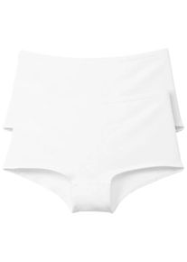 Calida Damen Panty "Benefit Women", Gr. L, weiß, Single Jersey, Obermaterial: 94% Baumwolle, 6% Elasthan, unifarben, Unterhosen, mit besonders