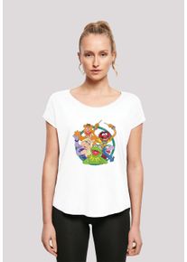 F4NT4STIC Damen T-Shirt "Disney Muppets Kreis", weiß, casual, Gr. XXL, Obermaterial: 100% Baumwolle, Shirts, Print