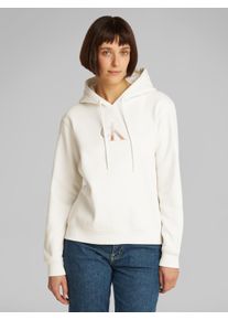 Damen Hoodie "GRADIENT CK HOODIE", weiß, feminin, Gr. XL, Calvin Klein Jeans, unifarben, Jersey, Obermaterial: 55% Baumwolle, 45% Polyester,