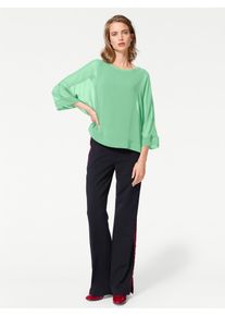 Heine Damen Blusenshirt "Blusenshirt", grün, Gr. 48, unifarben, 100% Polyester, Unterteil:5% Elasthan, 95% Viskose, Shirts