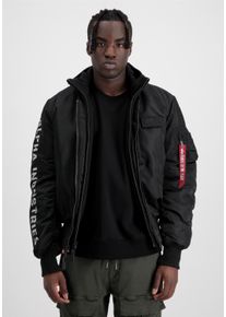 Herren Bomberjacke "Alpha Industries Men - Bomber Jackets", schwarz, Gr. S, Alpha Industries, Obermaterial: 100% Nylon, Futter: 100% Nylon, Kapuze: