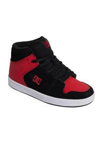 DC Shoes Kinder Sneaker "Manteca 4 Hi", Gr. 12schwarz, rot, weiß, Obermaterial: Leder (Kuh) / Futter: Textil / Außensohle: Gummi, Schuhe