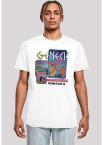 F4NT4STIC Herren T-Shirt "Genesis World Tour 78", weiß, casual, Gr. XXL, Obermaterial: 100% Baumwolle, Shirts, Herren,Premium