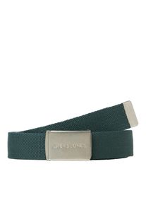 Jack & Jones JACK & JONES Damen Stoffgürtel "JACLONDON WOVEN BELT NOOS", grün, modisch, Gr. 90, unifarben, Microfaser, Gürtel