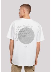 F4NT4STIC Herren T-Shirt "Geometric Grau", weiß, casual, Gr. S, Obermaterial: 100% Baumwolle, Shirts, Print