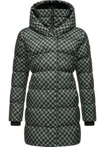 Ragwear Damen Steppmantel "Niara Print", grün, modisch, Gr. M, Obermaterial: 100% Polyester, Innenfutter: 100% Polyester, Wattierung: 100% Polyester,