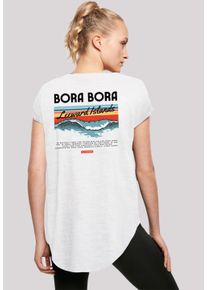 F4NT4STIC Damen T-Shirt "Bora Bora Leewards Island", weiß, casual, Gr. M, Obermaterial: 100% Baumwolle, Shirts, Print
