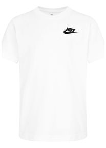 Nike Sportswear Kinder T-Shirt "NKN NSW EMBROID FUTURA TEE", weiß, sportlich, Gr. 116, unifarben, Jersey, Obermaterial: 60% Baumwolle, 40% Polyester,