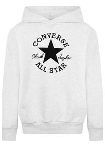 Converse Kinder Kapuzensweatshirt "CNVB DISSECTED CHUCK RLX FIT F"birch heather, sportlich, Gr. 134, Obermaterial: 60% Baumwolle, 40% Polyester,