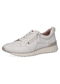 Caprice Damen Keilsneaker, Gr. 40, weiß, Nappaleder, sportlich, Schuhe, Freizeitschuh, Halbschuh, Schnürschuh in Komfortweite G (= weit)