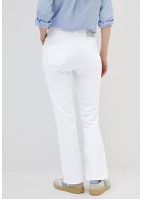 Cecil Damen Bootcut-Jeans, weiß, casual, Gr. 32, unifarben, Jeans, 78% Baumwolle, 21% Polyester, 1% Elasthan, Jeans, 5-Pocket-Style
