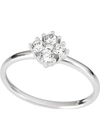 Firetti Damen Fingerring "Schmuck Geschenk Gold 333 Damenring Goldring Verlobung Fantasie", 19, Weißgold 333, 1,6mm, weiß, Weißgold 333, Fingerringe,
