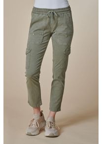Zhrill Damen Cargohose "LERA", grün, casual, Gr. S, unifarben, Obermaterial: 67% Baumwolle, 30% Lyocell (TENCEL), 3% Elasthan, Hosen, mit Lyocell