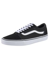 Vans Sneaker "Ward", Gr. 42,5, schwarz-weiß, Leder, Textil, sportlich, Schuhe