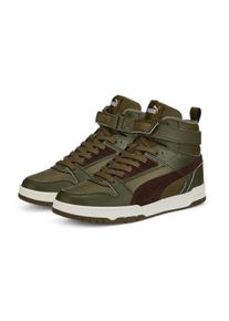 Puma Damen Winterboots "RBD GAME WTR", Gr. 45, grün, Leder, sportlich, Schuhe, Sneakerboots, Winterschuhe