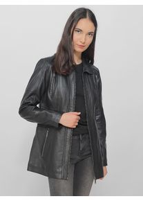 JCC Damen Lederjacke "31023631", schwarz, Gr. 40, Obermaterial: 100% Lammleder; Futter: 100% Polyester, Jacken