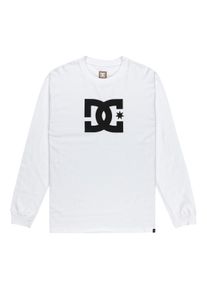 DC Shoes Herren Langarmshirt "DC Star Hls", weiß, Gr. M, 75% Baumwolle, 25% Baumwolle, Shirts