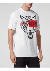 Plein Sport Herren T-Shirt "T-Shirt", weiß, Gr. XL, Obermaterial: 100% Baumwolle, Shirts