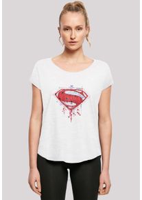 F4NT4STIC Damen T-Shirt "DC Comis Superhelden Superman Geo Logo", weiß, casual, Gr. XXL, Obermaterial: 100% Baumwolle, Shirts, Print