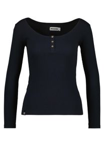 alife and kickin ALIFE & KICKIN Damen Langarmshirt "Damen MaritAK A", blau, Gr. S, 95% Baumwolle 5% Elastan, Shirts
