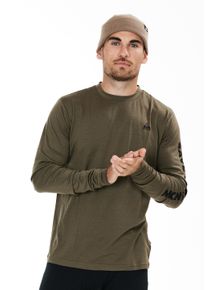 SOS Herren Langarmshirt "Røldal", grün, sportlich, Gr. XXL, unifarben, 100% Wolle, Shirts, mit atmungsaktiver Eigenschaft