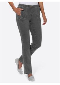 Classic Basics Damen Schlupfjeans, blau, Gr. 38, unifarben, 81% Baumwolle, 17% Polyester, 2% Elasthan, Jeans