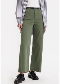 Levi's LEVI'S Damen Chinohose "VINTAGE", grün, casual, Gr. 29, unifarben, Obermaterial: 98% Baumwolle, 2% Elasthan, Hosen, mit weiter Beinform