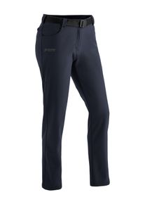 Maier Sports Damen Funktionshose "Perlit W", blau, Gr. 44, Vorderseite: 92% Polyester, 8% Elasthan / Rückseite: 100% Polyester, Hosen, warme Damen