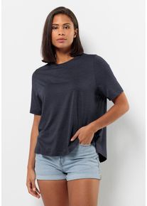 Jack Wolfskin Damen T-Shirt "TRAVEL T W", blau, Gr. S, OBERSTOFF: 95% POLYESTER, 5% ELASTHAN, Shirts