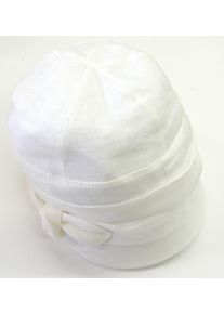 Chaplino Damen Baseball Cap, weiß, klassisch, Gr. M, unifarben, 100% Leinen, Caps, aus Leinen