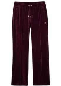 Juicy Couture Damen Sweathose "TINA TRACK PANT_ Damen", rot, Gr. L, 95% POLYESTER, 5% ELASTAN, Hosen, Trainingshose Damen, Sweathose, Velour,