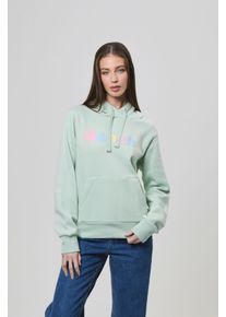 Bench. Damen Kapuzensweatshirt "ELIO_HOODY", grün, casual, Gr. 40, bedruckt, Sweatware, Obermaterial: 60% Baumwolle, 40% Polyester, Sweatshirts