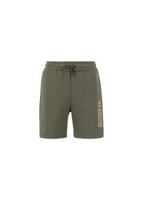 Herren Shorts "Alpha Industries Men - Shorts Alpha Puff Print Short", grün, Gr. L, Alpha Industries, Obermaterial: 80% Baumwolle, 20% Polyester, Hosen