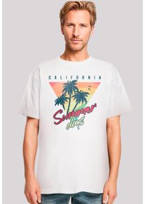F4NT4STIC Herren T-Shirt "California Palmen Retro", weiß, casual, Gr. XL, Obermaterial: 100% Baumwolle, Shirts, Premium Qualität