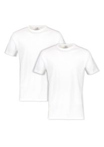 Lerros Herren T-Shirt, weiß, Gr. S, Single Jersey, Obermaterial: 100% Baumwolle, Shirts, in klassischer Optik