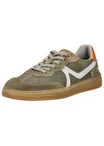 Mustang Shoes Herren Sneaker "Mustang Shoes Sneaker Lederimitat", Gr. 41, grün, Lederimitat, casual, Schuhe