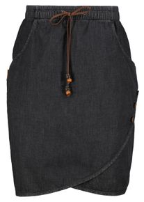 alife and kickin ALIFE & KICKIN Damen Sommerrock "Damen LucyAK DNM A", schwarz, Gr. XS, 95% Baumwolle 5% Elasthan, Röcke