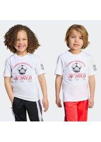 Kinder T-Shirt "TEE", weiß, sportlich, Gr. 122, adidas originals, Obermaterial: 100% Baumwolle, Shirts