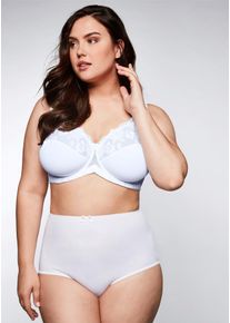 sheego Damen Bügel-BH, Gr. 100, weiß, 50% Polyamid, 40% Polyester, 10% Elasthan, BHs