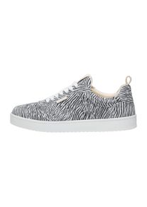 N91 Damen Sneaker "Court W AA Damensneaker", Gr. 36, schwarz-weiß, Leder, Textil, casual, Schuhe, Turnschuh Leder handgefertigt, sportlicher