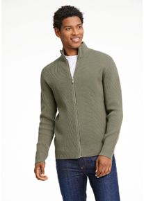 LINDBERGH Herren Cardigan "LINDBERGH Cardigan", grün, Gr. XL, Oberstoff: 80% Baumwolle, 20% Polyester, Strickjacken