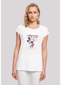 F4NT4STIC Damen T-Shirt "Disney Mickey Mouse Presents Classic Micky Maus", weiß, casual, Gr. XL, Obermaterial: 100% Baumwolle, Shirts, Damen,Premium