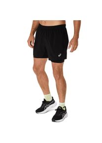 asics Herren Laufshorts "asics CORE 2-N-1 5IN SHORT", schwarz, sportlich, Gr. XXL, Obermaterial: 100% Polyester, Hosen