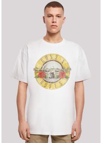F4NT4STIC Herren T-Shirt "Guns 'n' Roses Vintage Logo Black", weiß, casual, Gr. 4XL, Obermaterial: 100% Baumwolle, Shirts, Premium Qualität