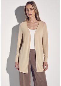 Street One Damen Cardigancotton beige, casual, Gr. 38, unifarben, Stoff, 60% Viskose, 40% Polyester, Strickjacken, aus softem Materialmix