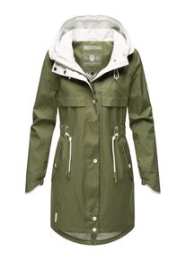 Navahoo Damen Kurzmantel "Xankaa", grün, modisch, Gr. L, Obermaterial: 100% Polyester, Futter: 100% Polyester, Mäntel, Modischer Damen Übergangsparka
