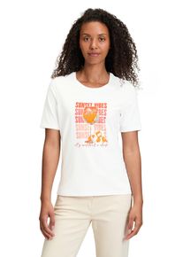 Betty Barclay Damen Kurzarmshirt "Betty Barclay Basic Shirt mit Aufdruck", weiß, casual, Gr. 44, Jersey, Obermaterial: 95% Baumwolle, 5% Elasthan.,