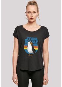 F4NT4STIC Damen T-Shirt "'Star Wars Last Jedi Porg'", schwarz, casual, Gr. S, Obermaterial: 100% Baumwolle, Shirts, Print